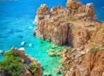 Crystal clear waters of Li Cossi beach, Sardinia